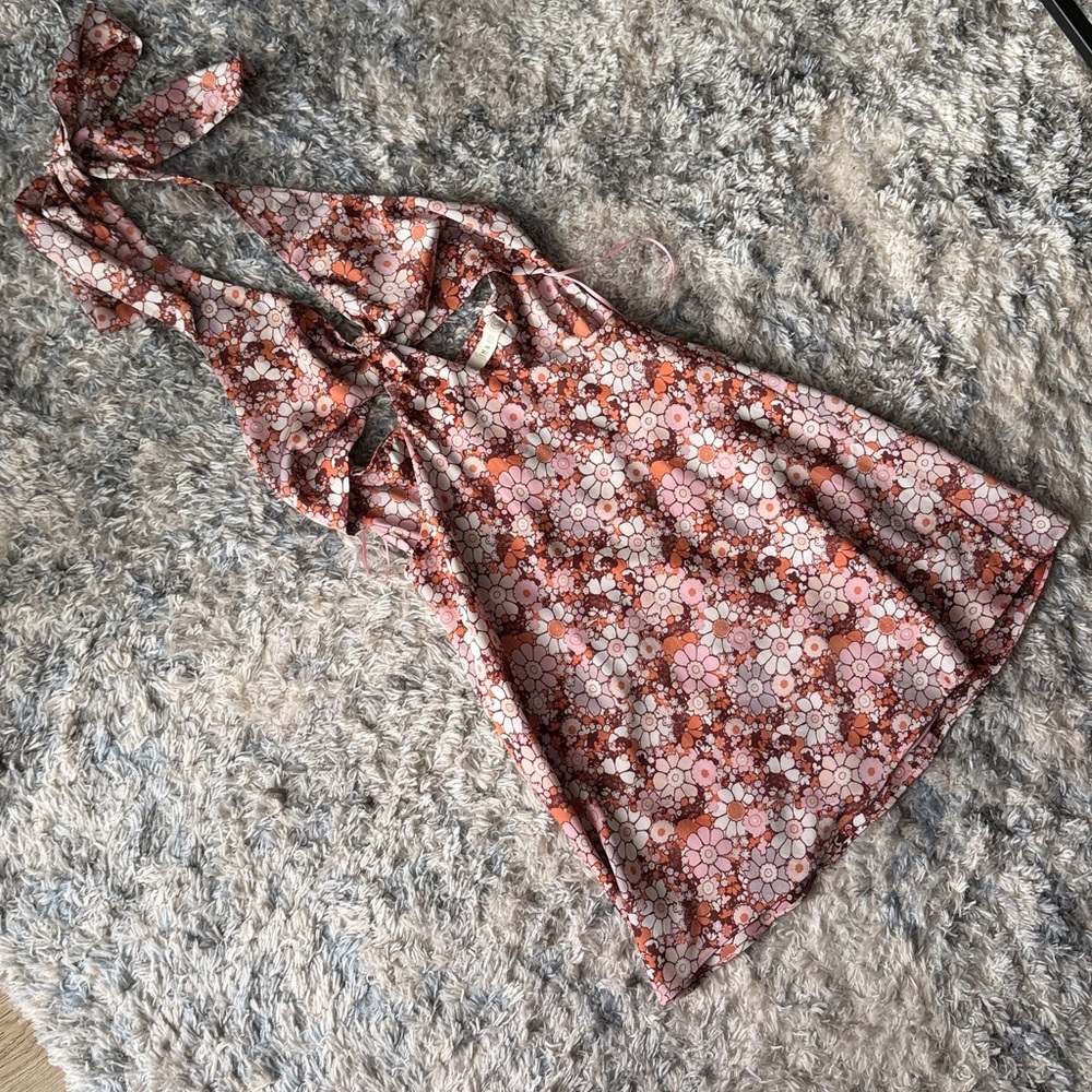 Floral Halter Dress